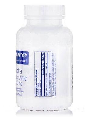 Альфа-ліпоєва кислота Pure Encapsulations (Alpha Lipoic Acid) 600 мг 120 капсул
