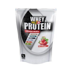 Power Pro, Whey Protein +урсоловая кислота, 1 kg, полуниця