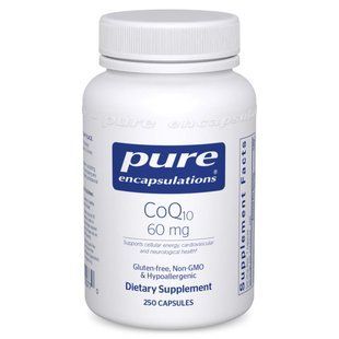Коэнзим Q10 Pure Encapsulations (CoQ10) 60 мг 250 капсул купить в Киеве и Украине