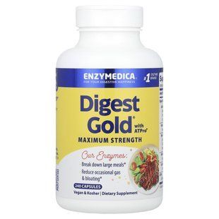 Харчова добавка для травлення Enzymedica (Digest Gold з ATPro) 240 капсул