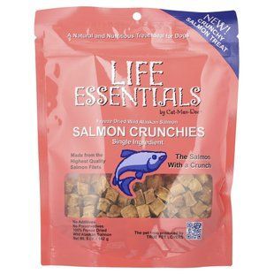 Cat-Man-Doo, Life Essentials, Freeze Dried Wild Alaskan Salmon Crunchies, For Dogs, 5 oz (142 g) купить в Киеве и Украине