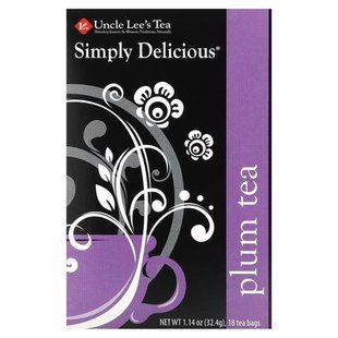 Uncle Lee's Tea, Simply Delicious, Plum Tea, 18 Tea Bags, 1.14 oz (32.4 g) купить в Киеве и Украине