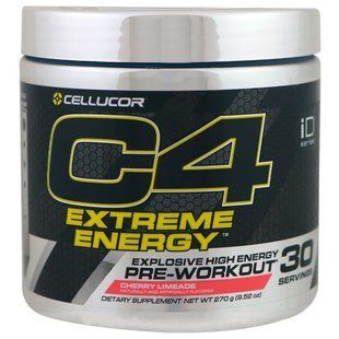 C4 Extreme Energy, Pre-Workout, Cherry Limeade, Cellucor, 9.52 ounces (270 g)
