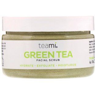 Face scrub with green tea, Teami, 4 oz (100 ml)