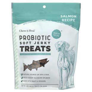 Chew + Heal, Probiotic Soft Jerky Treats, For Dogs, Salmon, 5 oz (142 g) купить в Киеве и Украине