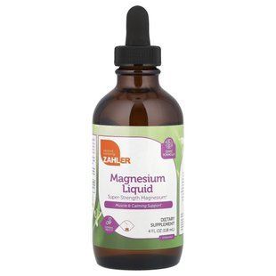 Магний жидкий без вкуса Zahler (Magnesium Liquid) 230 мг 118 мл купить в Киеве и Украине