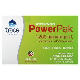 Витамин&nbsp;C&nbsp;+&nbsp;электролиты&nbsp;+&nbsp;мультивитамины&nbsp;Trace&nbsp;Minerals (Power&nbsp;Pak&nbsp;Cherry&nbsp;Lime) вишня-лайм&nbsp;30&nbsp;саше купить в Киеве и Украине
