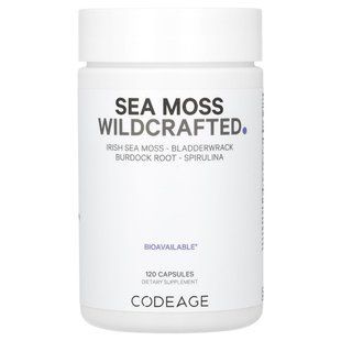Сирі морські водорості для підтримки щитовидної залози CodeAge (Wildcrafted Sea Moss) 120 капсул
