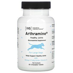 International Veterinary Sciences, Артрамин, добавка глюкозамина, для крупных собак, 60 жевательных таблеток купить в Киеве и Украине