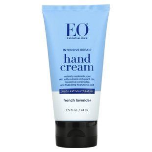 EO Products, Крем для рук для інтенсивного відновлення, французька лаванда, 2,5 рідких унції (74 мл)