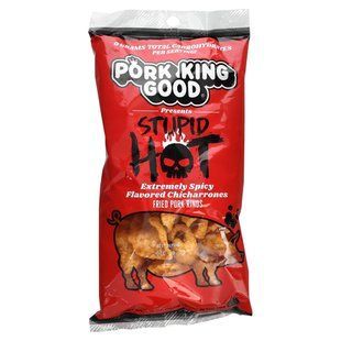 Pork King Good, ароматизований чічаррон, гострий, надзвичайно пряний, 49,5 г (1,75 унції)