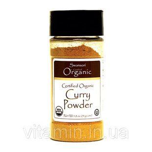 Сертифицированный органический карри-порошок, Certified Organic Curry Powder, Swanson, 51 грам купить в Киеве и Украине