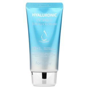 Farmstay, Hyaluronic UV Shield Sun Block Cream, SPF 50+ PA+++, 2.64 oz (70 g) купить в Киеве и Украине