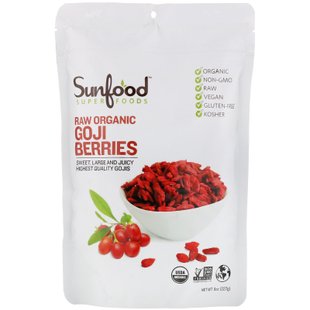 Ягоды годжи Sunfood (Goji) 227 г купить в Киеве и Украине