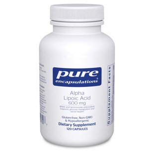 Альфа-липоевая кислота Pure Encapsulations (Alpha Lipoic Acid) 600 мг 120 капсул купить в Киеве и Украине