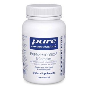 Комплекс витаминов группы B Pure Encapsulations (PureGenomics B-Complex) 120 капсул купить в Киеве и Украине