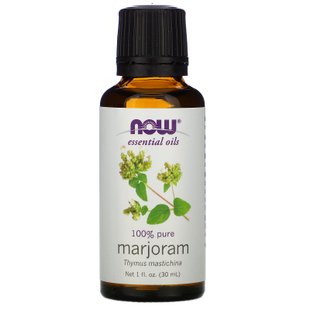 Масло майорана эфирное Now Foods (Marjoram Oil) 30 мл купить в Киеве и Украине