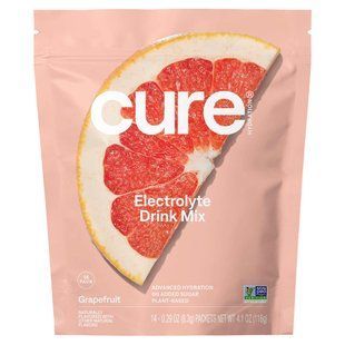 Cure Hydration, Hydrating Electrolyte Mix, Grapefruit, 14 Packets, 0.29 oz (8.3 g) Each купить в Киеве и Украине