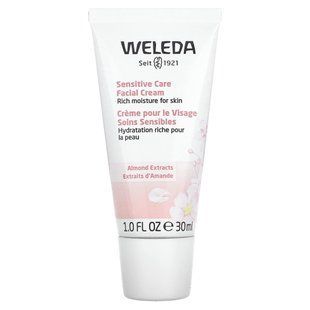Face cream, gentle care, with almond extract, for dry and sensitive skin, Weleda, 1 ounce (30 ml)