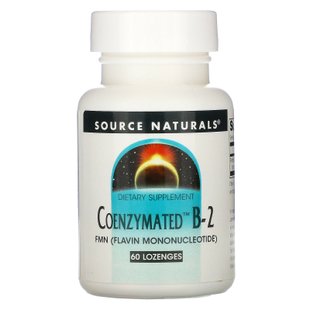 Коэнзиматированный витамин B-2, сублингвально, Coenzymated B-2 Sublingual, Source Naturals, 60 таблеток купить в Киеве и Украине