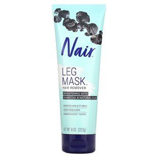 Nair, Hair Remover, Leg Mask, Charcoal & Natural Clay, 8 oz (227 g) купить в Киеве и Украине