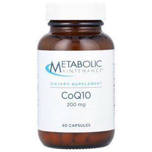 Metabolic Maintenance, CoQ10, 200 mg, 60 Capsules купить в Киеве и Украине