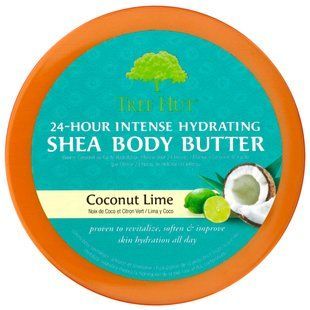 Shea butter for body for 24-hour intensive hydration, coconut and lime, Tree Hut, 198 g
