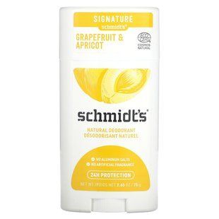 Schmidt's, Natural Deodorant, Grapefruit & Apricot, 2.65 oz (75 g) купить в Киеве и Украине