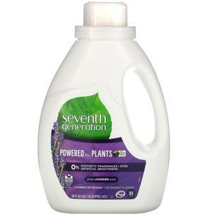 Стиральный порошок, лаванда, Laundry Detergent, Lavender, Seventh Generation, 1.47 л купить в Киеве и Украине