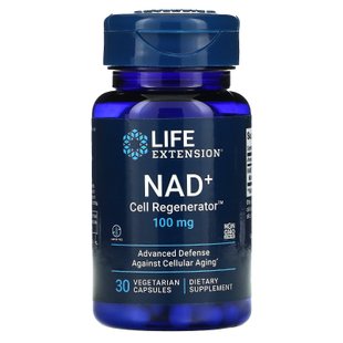 Никотинамид рибозид NAD+ регенератор клеток, NAD+ Cell Regenerator Nicotinamide Riboside, Life Extension, 100 мг, 30 капсул купить в Киеве и Украине