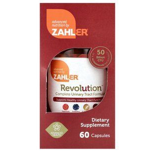 Revolution, complete formula for the urinary system, Zahler, 60 vegetarian capsules.