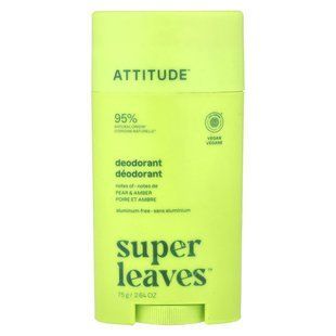 ATTITUDE, Super Leaves&trade;, дезодорант-стик, груша и янтарь, 75 г (2,64 унции) купить в Киеве и Украине