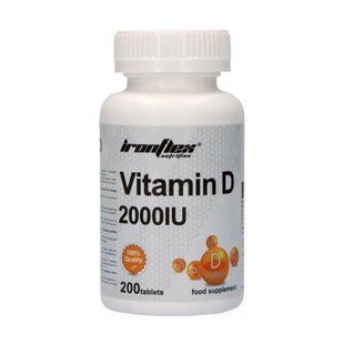 IronFlex, Vitamin D3 2000 IU, 200 tab купить в Киеве и Украине
