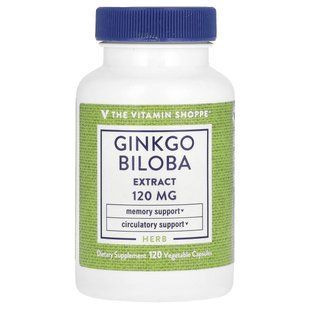 The Vitamin Shoppe, Ginkgo Biloba Extract, 120 mg, 120 Vegetable Capsules купить в Киеве и Украине