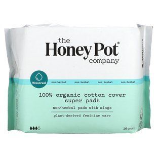 The Honey Pot Company, Не травяные подушечки с крыльями, Organic Super, 16 штук купить в Киеве и Украине