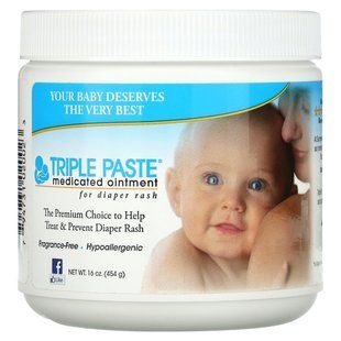 Triple Paste, Лечебная мазь от опрелостей, без запаха, 16 унций (454 г) купить в Киеве и Украине