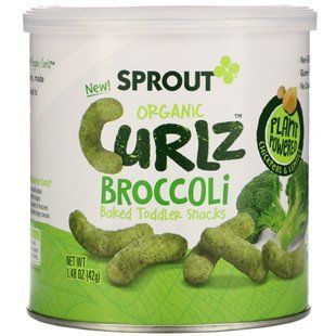 Curlz, брокколі, Sprout Organic, 1,48 унц (42 г)