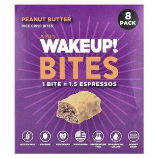 Jesse's WAKEUP!, Rice Crisp Bites, Peanut Butter , 8 Pack, 0.53 oz (15 g) Each купить в Киеве и Украине