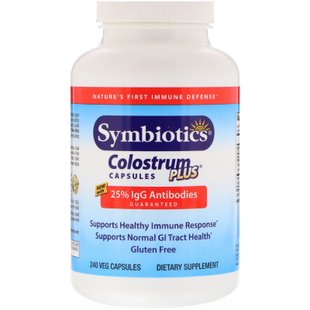 Колострум плюс Symbiotics (Colostrum Plus) 240 капсул купить в Киеве и Украине