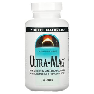 Магний комплекс Ультра-Маг Source Naturals (Ultra-Mag Magnesium Complex) 120 таблеток купить в Киеве и Украине