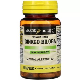 Гинкго Билоба Mason Natural (Ginkgo Biloba) 90 капсул купить в Киеве и Украине