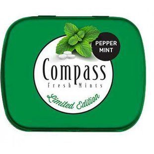 Леденцы перечная мята без сахара Compass Pepper Mint 14 г купить в Киеве и Украине