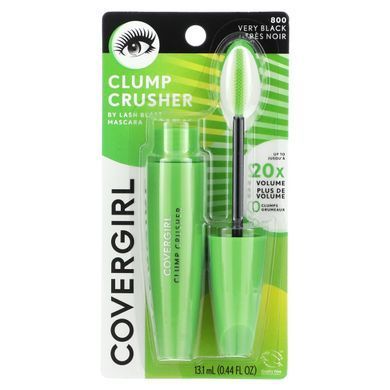 Туш, відтінок 800 &laquo;Насичений чорний&raquo;, Clump Crusher, Covergirl, 13,1 мл (0,44 унції)