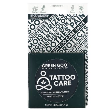 Бальзам для догляду за татуюваннями, Tattoo Care Salve, Green Goo, 51,7 г