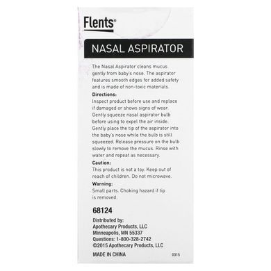 Flents, Baby Care, назальний аспіратор, 1 шт