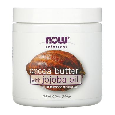 Олія какао з олією жожоба Now Foods (Cocoa Butter With Jojoba Oil) 192 мл