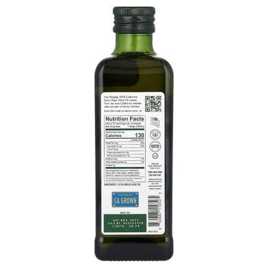 California Olive Ranch, 100%-ва каліфорнійська оливкова олія першого віджиму, насичений і насичений смак, 500 мл (16,9 рідк. унції)