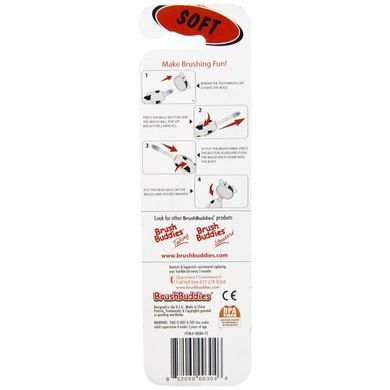 Poppin, Cow Milky Way, Soft, Brush Buddies, 1 Toothbrush