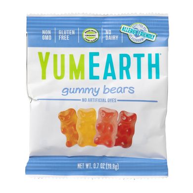 Мармеладные мишки ассорти вкусов YumEarth (Gummy Bears) 50 упаковок по 19.8 г купить в Киеве и Украине