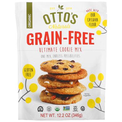 Otto's Naturals, Ultimate Cookie Mix, суміш для приготування печива, без зерна, 346 г (12,2 унції)